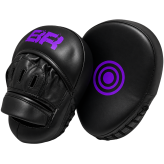Лапи боксерські onesize (чорні з фіолетовим логотипом)